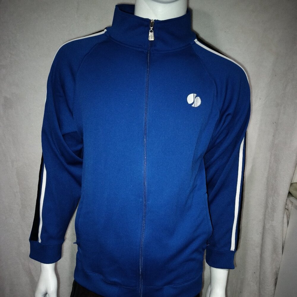 Shimano Blue White and Black Cycling Jacket Full Zip Sz L